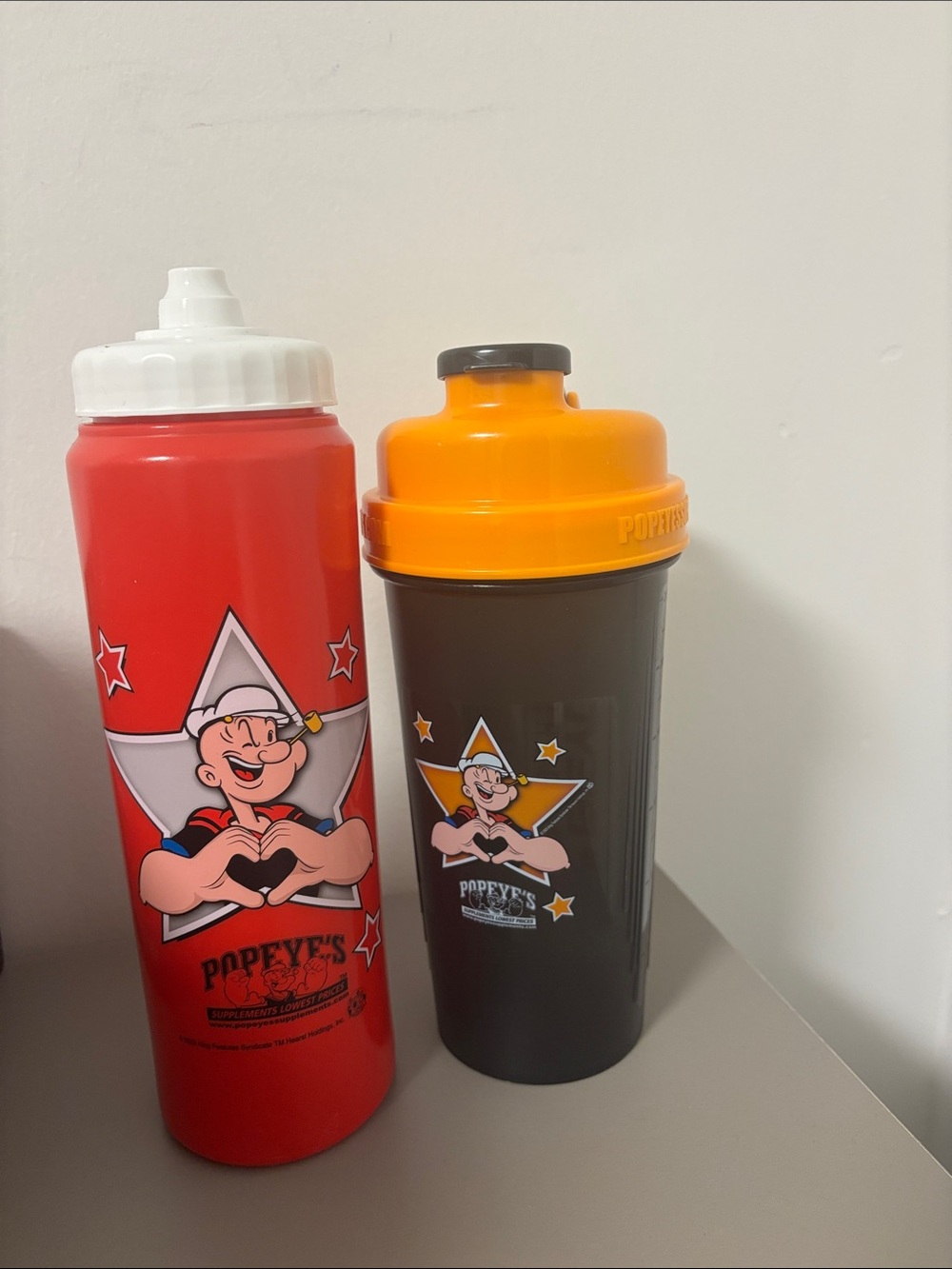 NEW- Plastic Popeye’s Bottles + tote